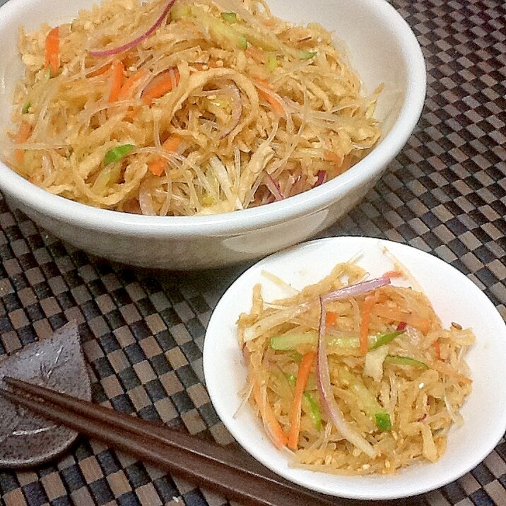 切り干し大根と春雨の酢の物